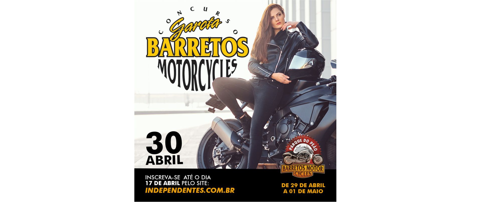 Abertas as inscrições para o Concurso Garota Motorcycles 2022