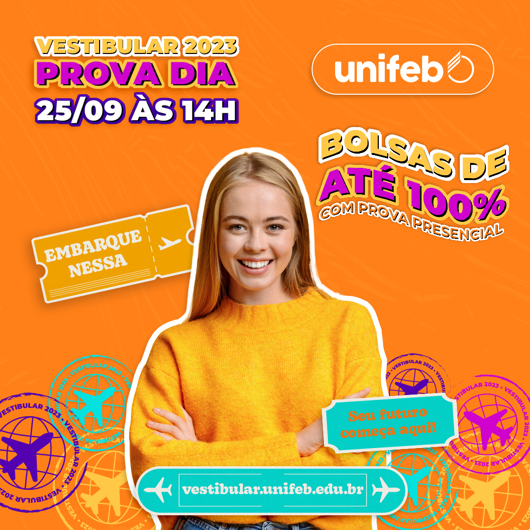 UNIFEB lança Vestibular/2023 com concurso de bolsas de até 100% e dois novos cursos