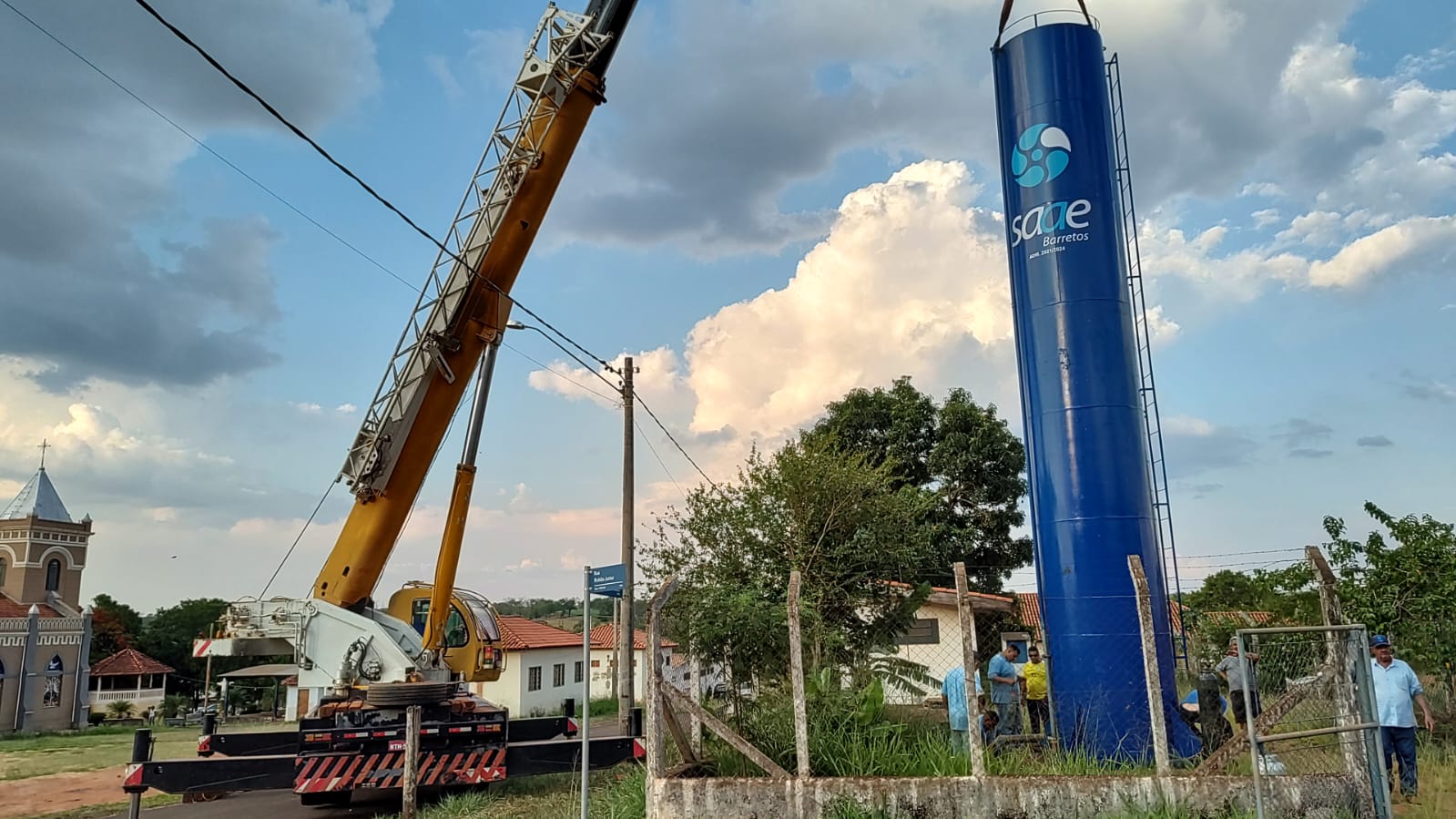 Após 35 anos, SAAE Barretos realiza a troca da Caixa de Água Elevada no Ibitú