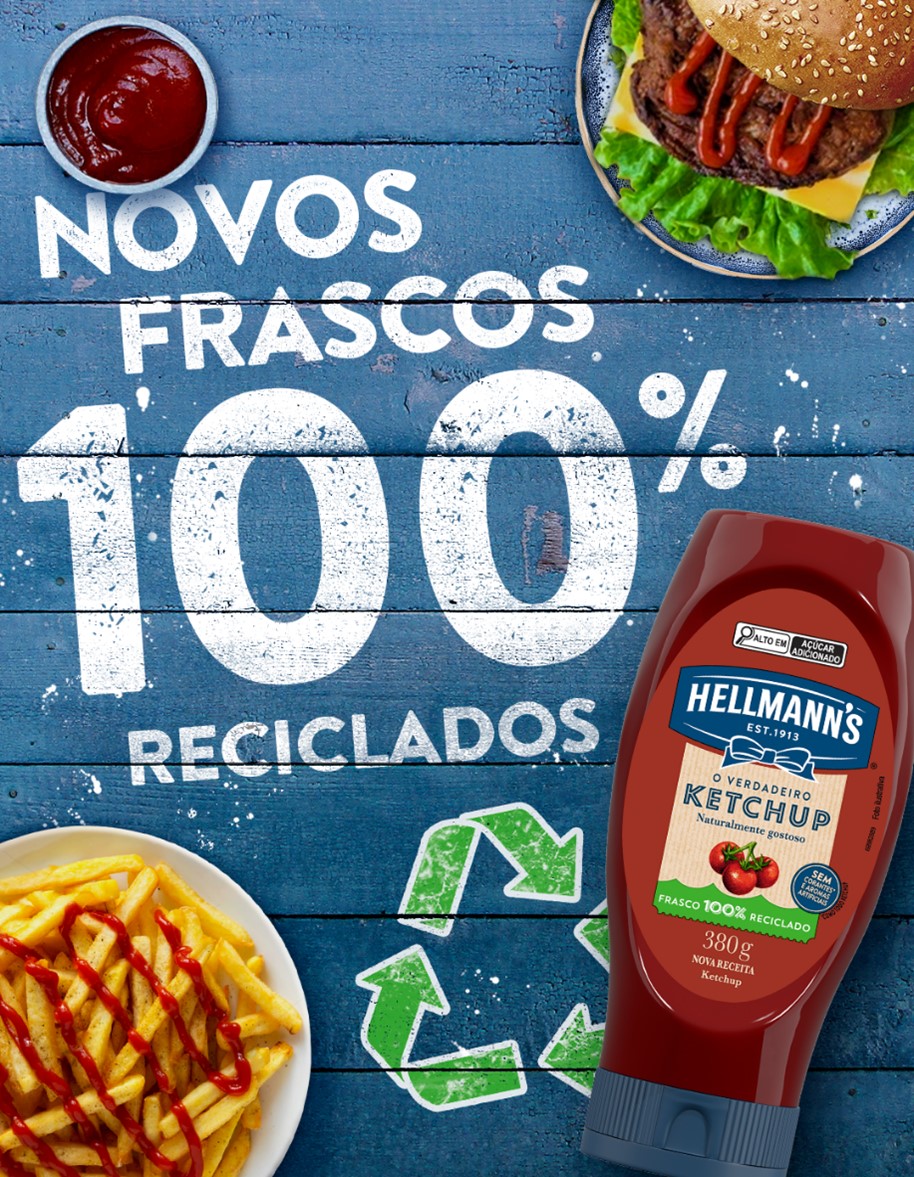 Hellmann's retira mais de 1000 toneladas de plástico da natureza com embalagens recicladas