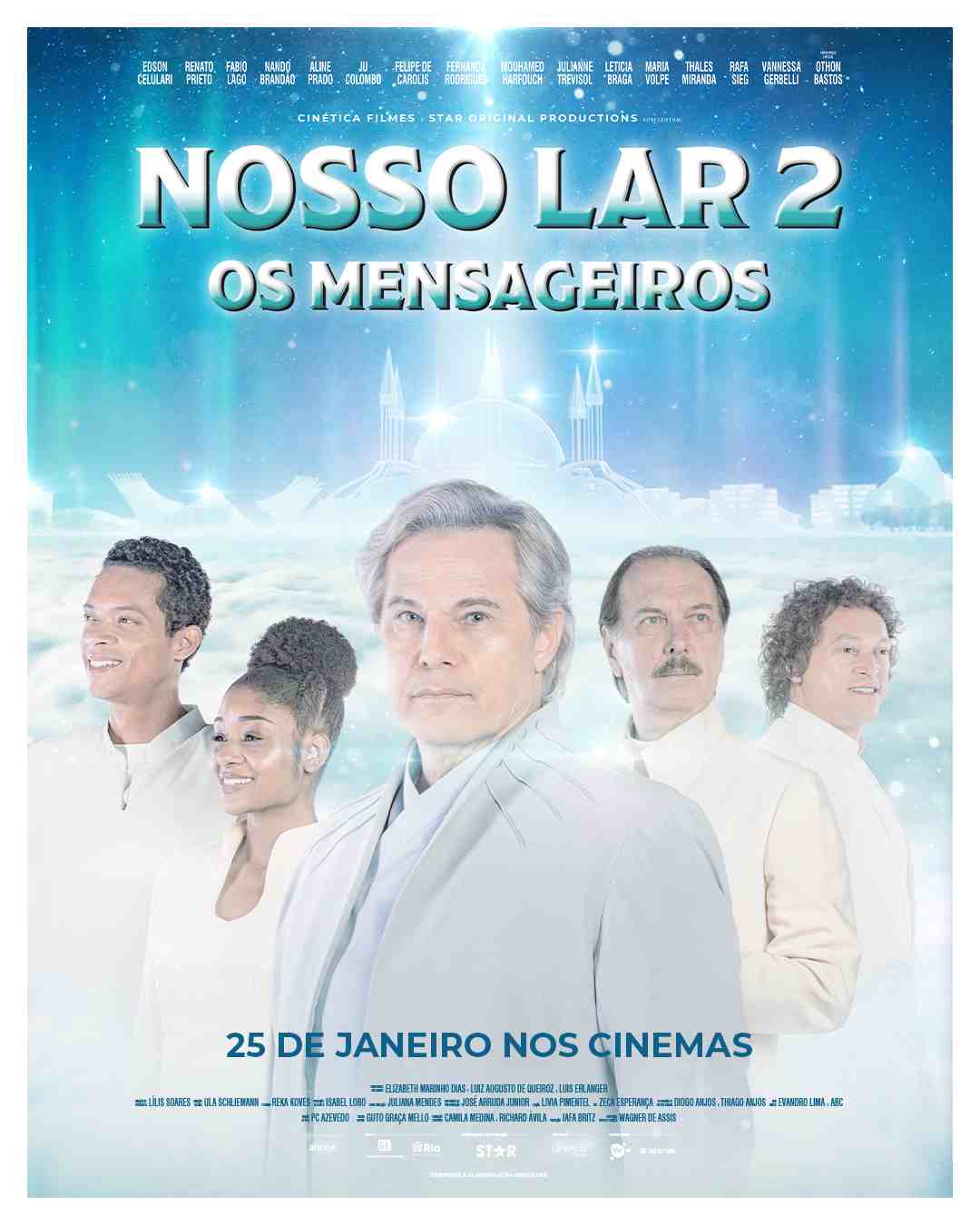 'Nosso Lar 2 - Os Mensageiros' ganha pôster oficial e abre pré-venda de ingressos em 11 de janeiro