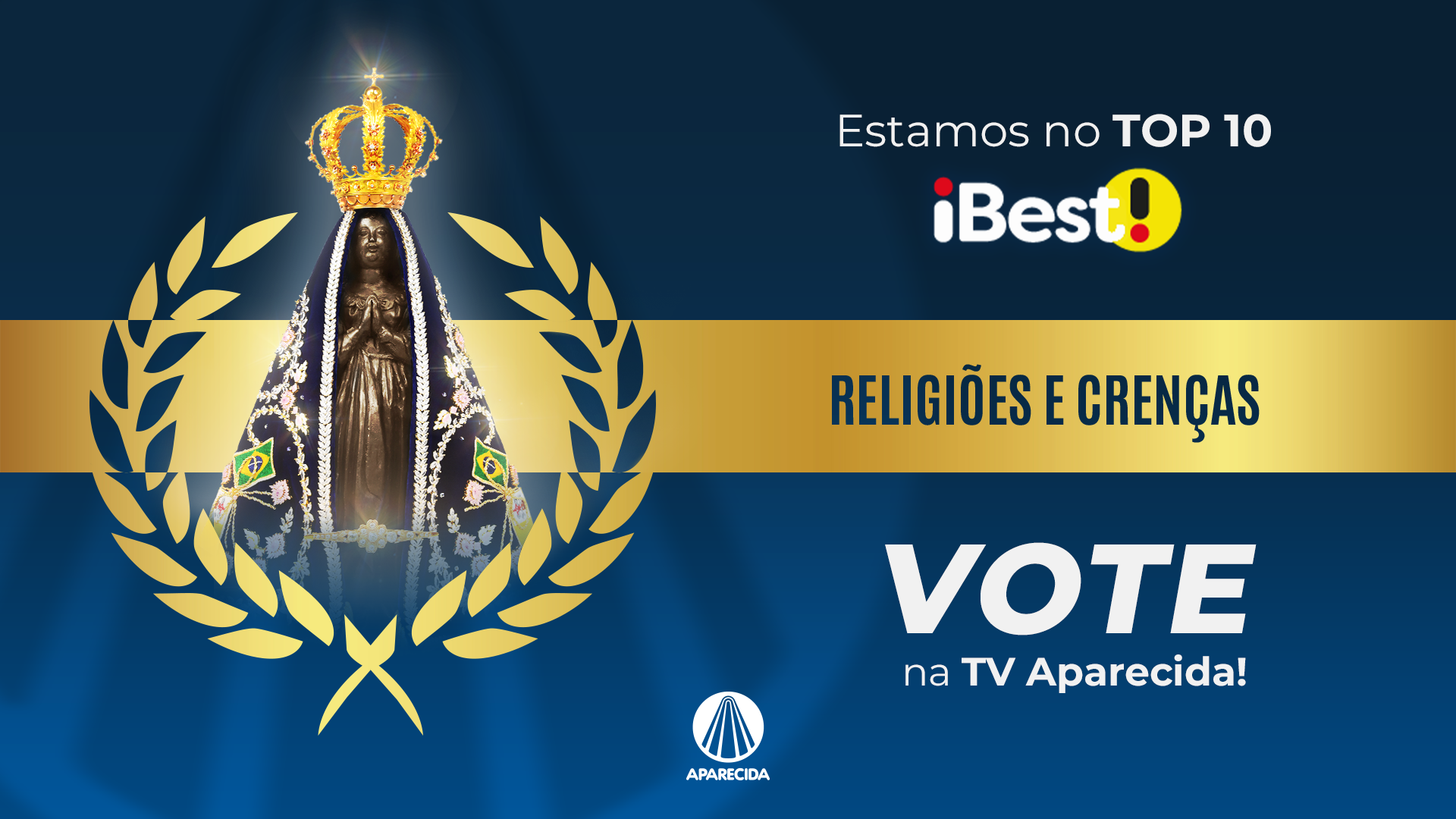 TV Aparecida concorre ao Top 3 do Prêmio iBest